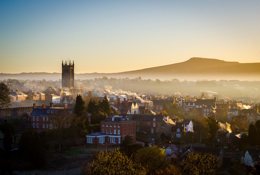 Photograph of Ludlow with Titterstone Clee in the distanceby Jordan Mansfield