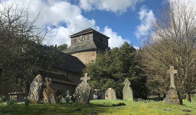 photo of church at Hopesay