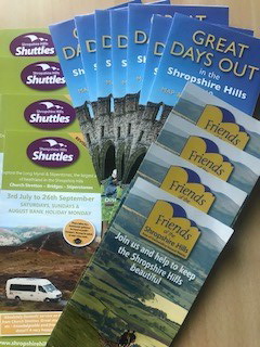 'Visit Shropshire Hills' leaflet swap